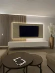 Modern TV Unit - Shiny Waterproof Materials - 2