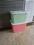 Plastic Storage Boxes - Pink Kids Boxes - 2