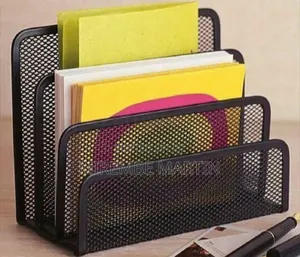 Professional Mesh Tiered Desktop Letter Sorter - Multicolor