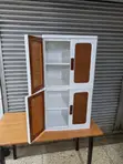 Plastic Foldable Storage Cabinet Trolley - 4 Sections - 1