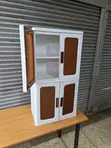 Plastic Foldable Storage Cabinet Trolley - 4 Sections - 2