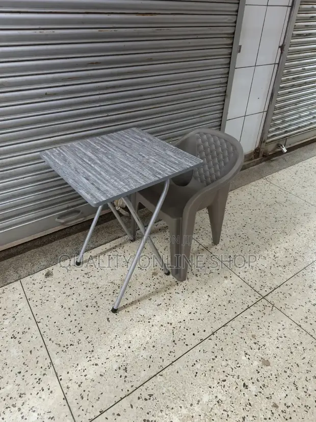 Simple Reading Table and Chair Set - 1