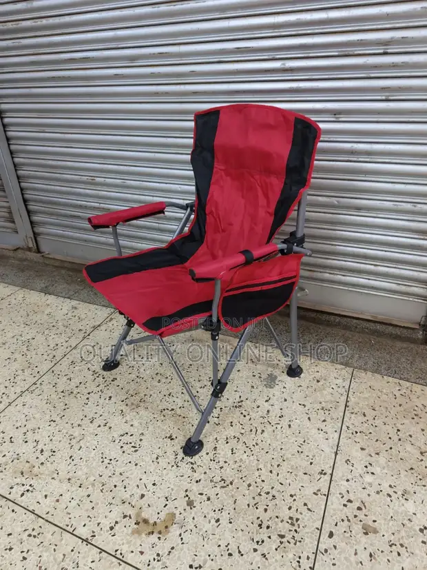 Red Foldable Camping Chairs - 1