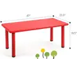 Kids Plastic Table - Blue - 2