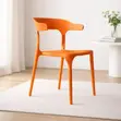 Brand New Orange Plastic Chairs - 1