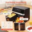 Globalstar 7L+7L Dual Basket Air Fryer GS- - 2