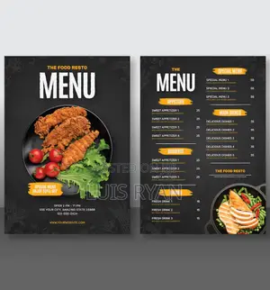 Restaurant Menu Design & Printing Services