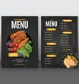 Restaurant Menu Design & Printing Services - 1