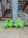 Green Kids Plastic Chairs - 2