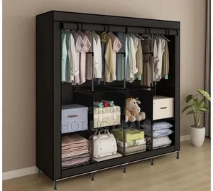 4 Column Deluxe Portable Fabric Wardrobe