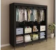 4 Column Deluxe Portable Fabric Wardrobe - 1