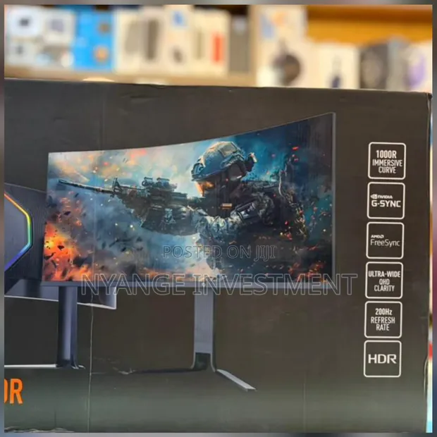 Porodo 34-inch Ultra Wide Curved Gaming Monitor - 1