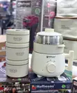 Hoffmans Electric Cooking Pot with 3-Piece Lunch Box - 1