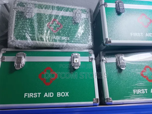 1pc Green Aluminium First Aid Box - Small - 1