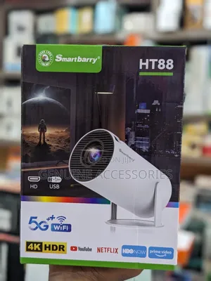 Smartbarry HT88 4K Mini Projector with WiFi & Bluetooth