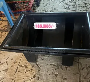Heavy-Duty Black Plastic Utility/Livestock Trough