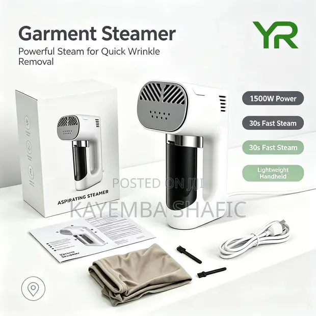 2-in-1 Handheld Garment Steamer & Portable Iron - 1