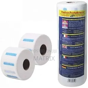 Neck Paper Rolls for Barber Salon - 5 Rolls, 100 Sheets Each