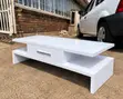 Wooden Coffee Table with Storage Drawer - Modern Design - 4