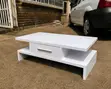 Wooden Coffee Table with Storage Drawer - Modern Design - 5