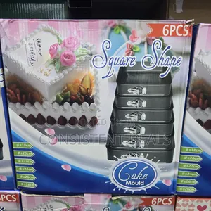 6pcs Non-Stick Square Baking Pans Set