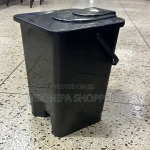Giovanni 20L Black Complast Pedal Bin