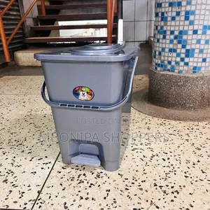 20L Waste Bin with Foot Pedal - Large Outdoor Trash Can