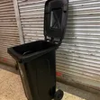 Heavy Duty 120L Plastic Dustbin with Wheels - Black - 2