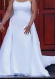 Pearl White Wedding Gown - Size UK 12/14 - 2