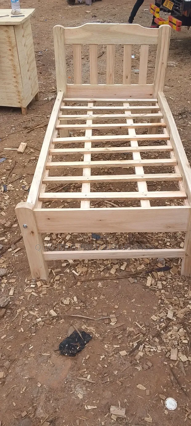 Hard Wooden 3x6 Bed Frame - 1