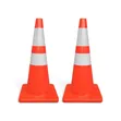 75cm Fluorescent Orange PVC Traffic Safety Cone - 1