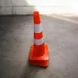 75cm Fluorescent Orange PVC Traffic Safety Cone - 3
