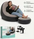 Inflatable Chair with Pump and Footrest - 5