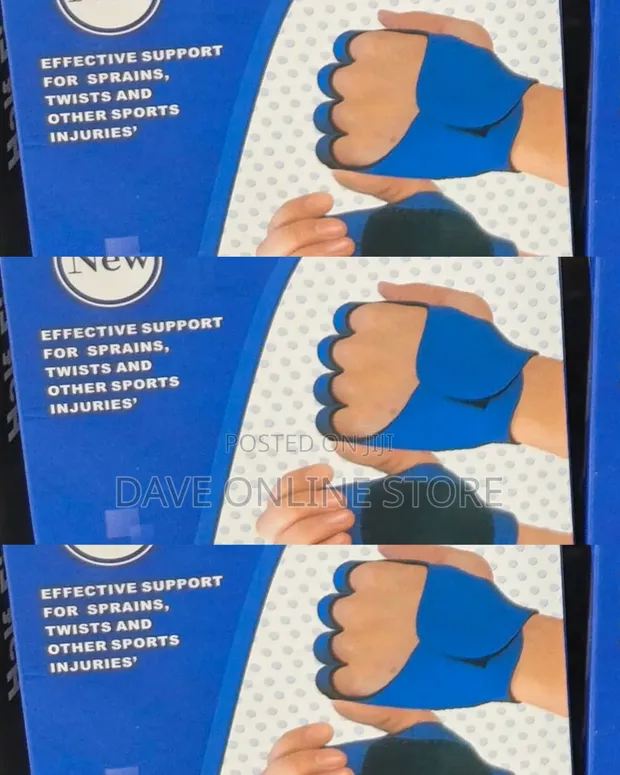 Blue Neoprene Half-Finger Fitness Gloves - 1