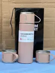 Pink 500ml Stainless Steel Vacuum Flask - 1