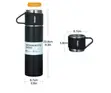 500ml Black Stainless Steel Vacuum Insulated Thermal Flask - 2