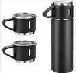 500ml Black Stainless Steel Vacuum Insulated Thermal Flask - 3