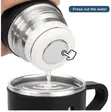500ml Black Stainless Steel Vacuum Insulated Thermal Flask - 4