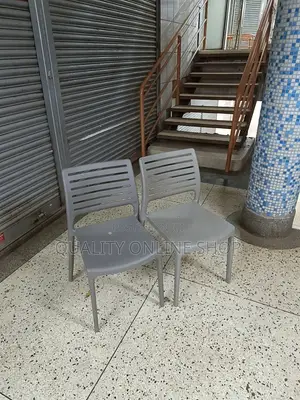 Gray Plastic Dining Chairs (Set of 4)