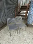 Gray Plastic Dining Chairs (Set of 4) - 1