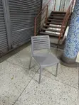 Gray Plastic Dining Chairs (Set of 4) - 4