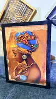 Modern African Framed Artwork - 4