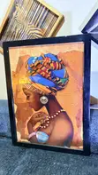 Modern African Framed Artwork - 5