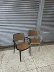 Stackable Mesh Backrest Plastic Chairs - 1