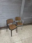 Stackable Mesh Backrest Plastic Chairs - 2