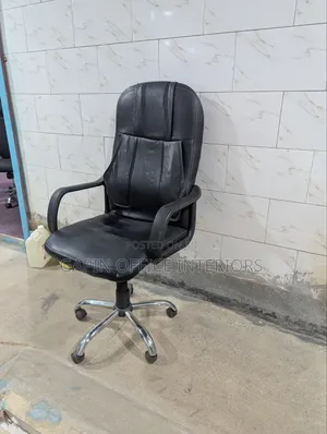 Second Hand Long Back Office Chair, Adjustable