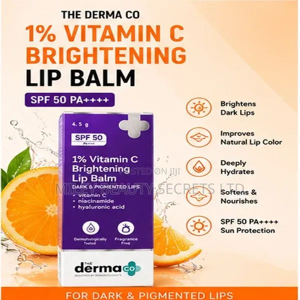 The Derma Co 1% Vitamin C Brightening Lip Balm SPF 50 - 1