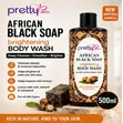 Pretty Skin African Black Soap Brightening Body Wash - 1