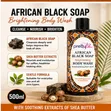 Pretty Skin African Black Soap Brightening Body Wash - 5