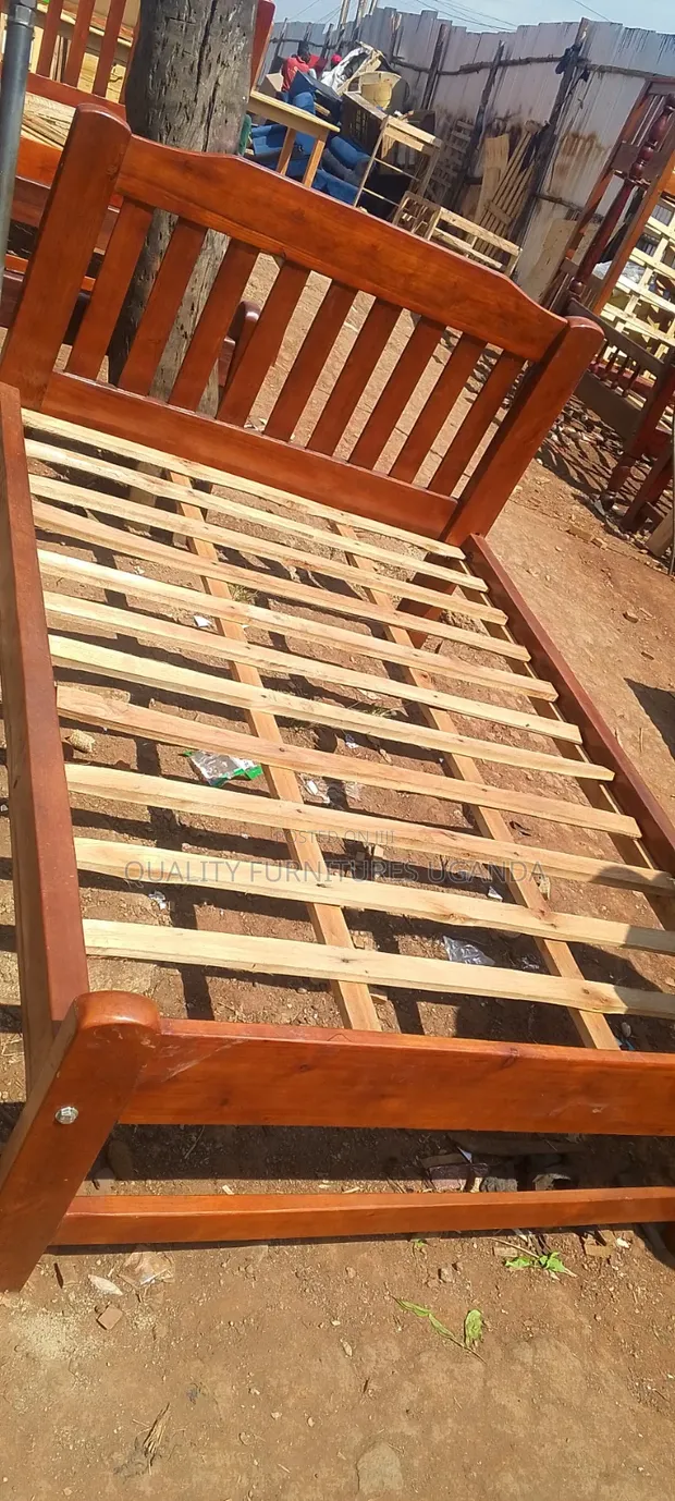 4x6 Brown Bed Frame - 1